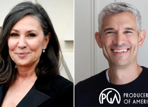 Photo of Donna Gigliotti and Mike Farah, the new Presidents of the Producers Guild.