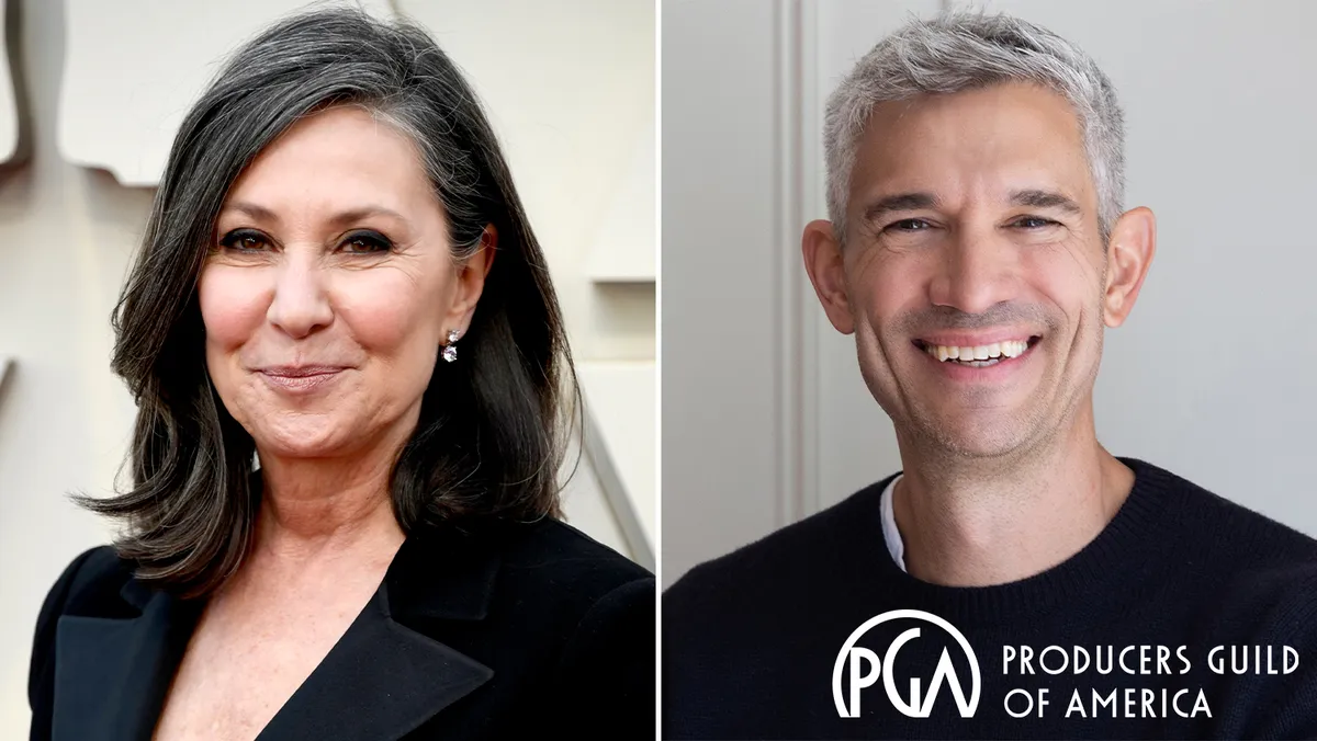 Photo of Donna Gigliotti and Mike Farah, the new Presidents of the Producers Guild.