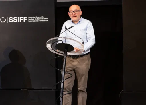José Luis Rebordinos smiling at a film festival.