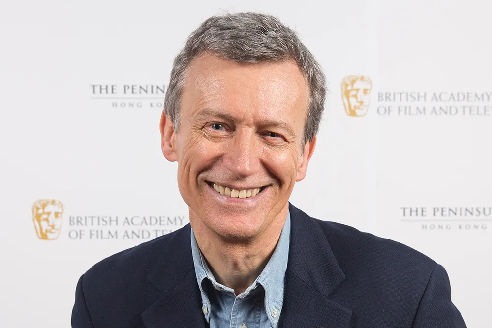 Producer Duncan Kenworthy receiving an award