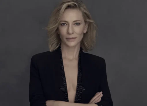 Cate Blanchett smiling at a film event.