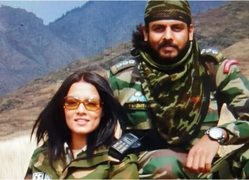 Celina Jaitly smiling, looking thoughtful.