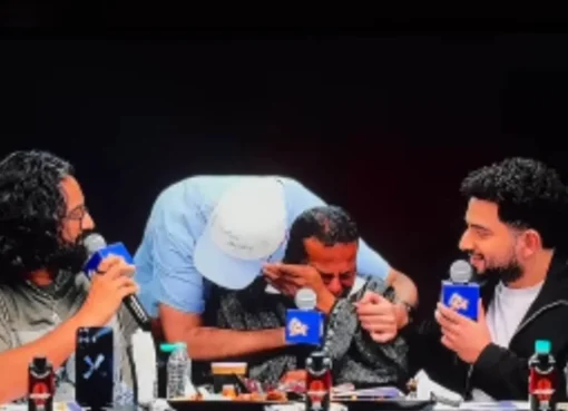 Deepak Kalal crying with joy.