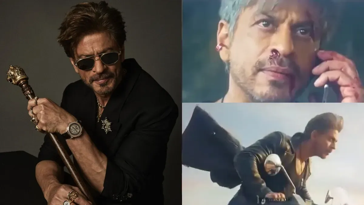 A dramatic scene featuring Shah Rukh Khan.