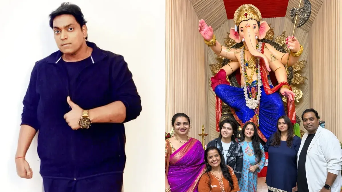 Ganesh Acharya seeking blessings in Prabhat Colony, looking thoughtful.