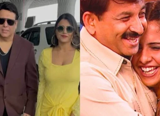 Collage of Govinda and Manoj Tiwari.