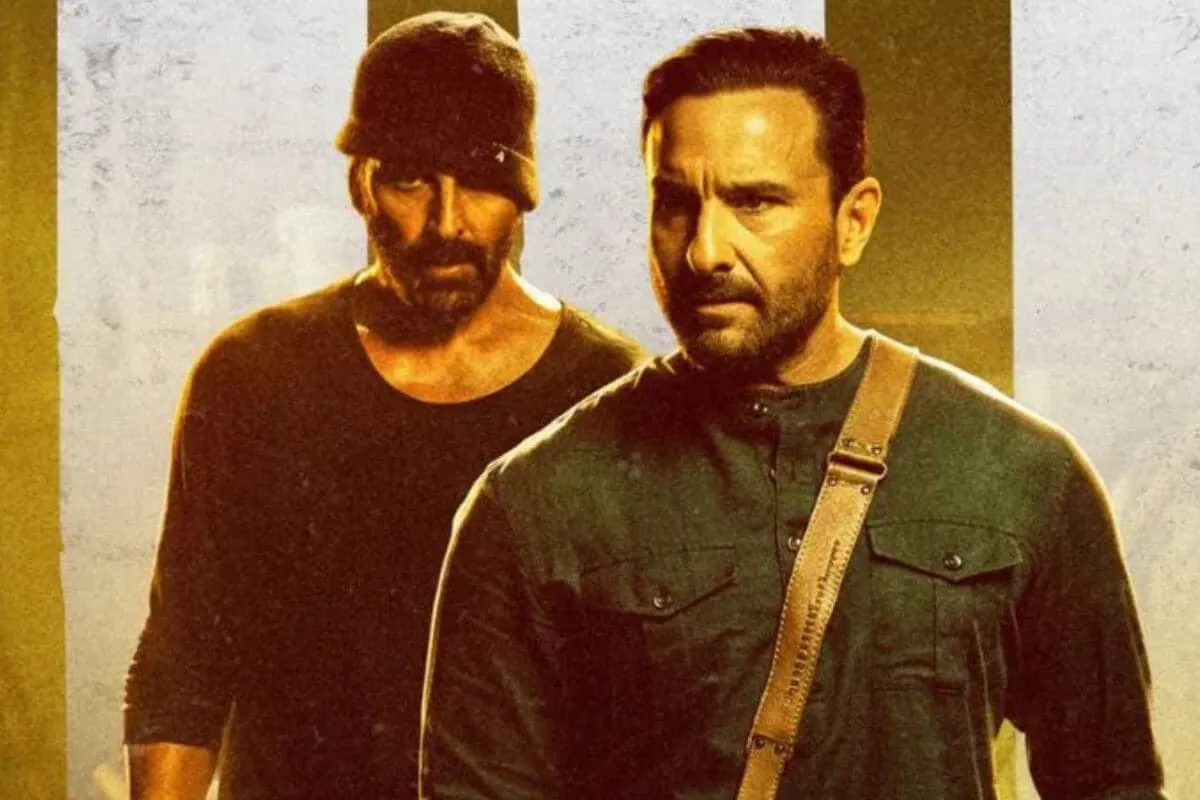 Movie poster for Haiwaan featuring Akshay Kumar and Saif Ali Khan.