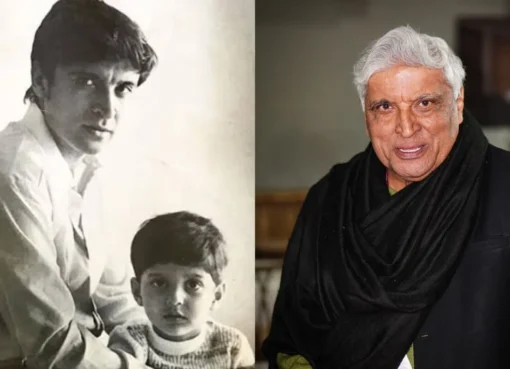 Javed Akhtar and his son Farhan Akhtar.