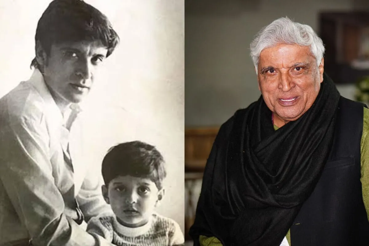 Javed Akhtar and his son Farhan Akhtar.