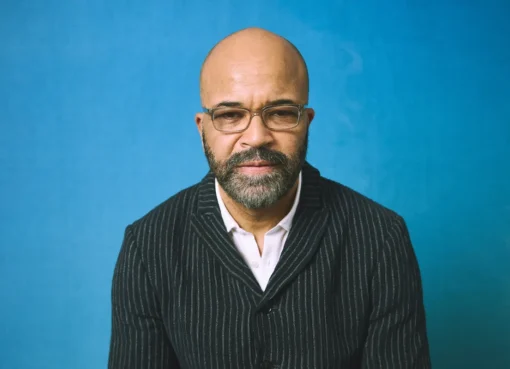 Actor Jeffrey Wright holding a lacrosse stick in a promotional video.