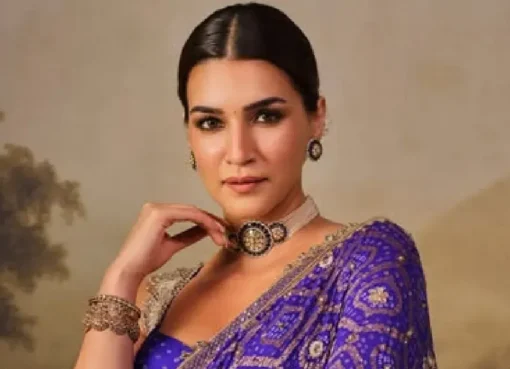 Kriti Sanon speaking passionately.