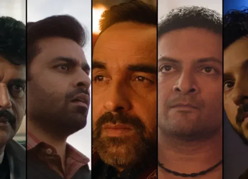 Pankaj Tripathi and Ali Fazal in a dramatic scene from the Mirzapur movie.
