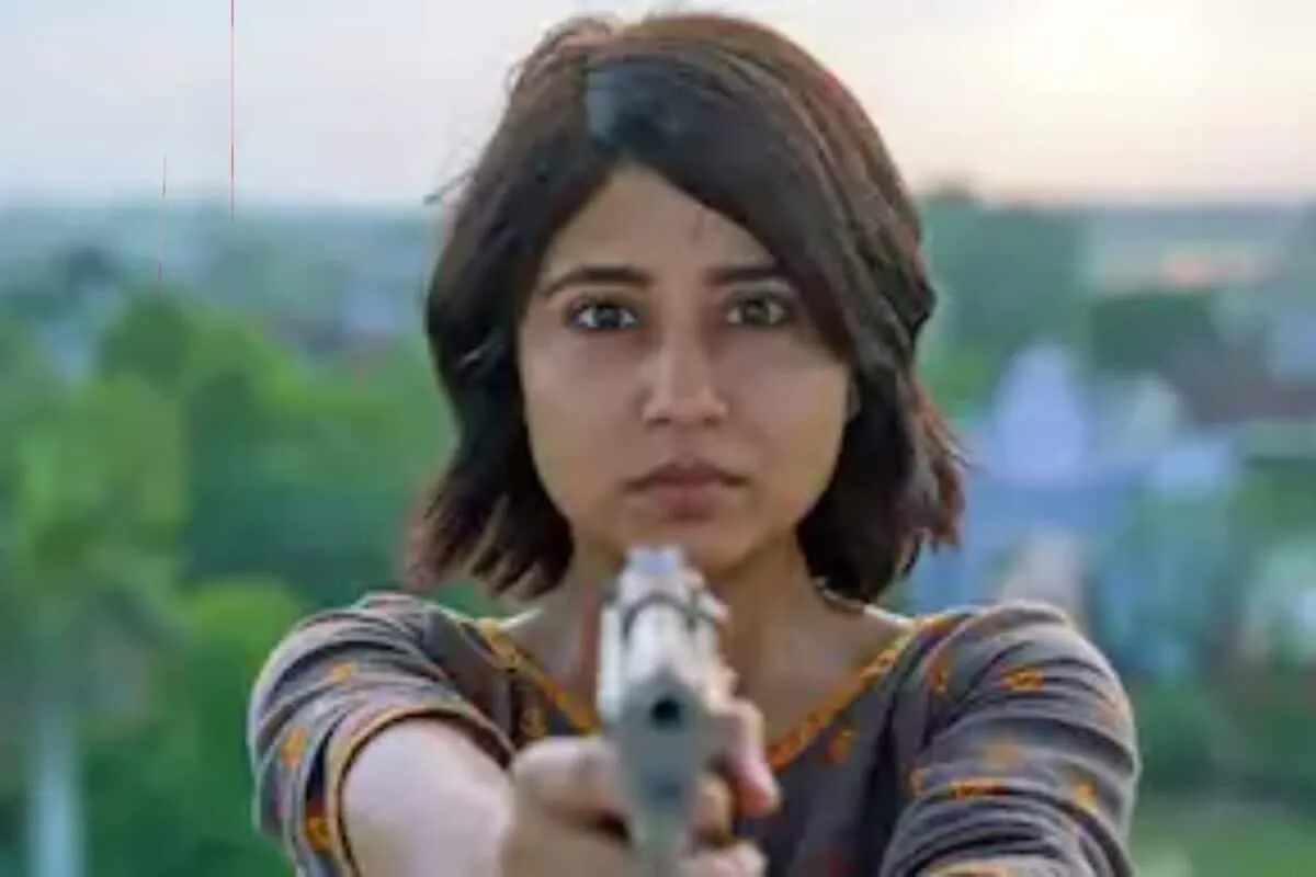 Shweta Tripathi smiling and looking excited.