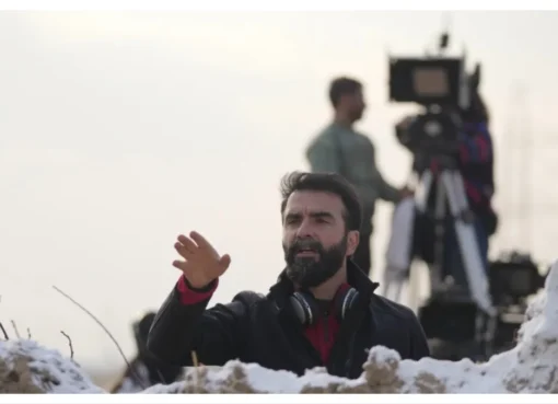 Iranian film director Mohsen Gharaei at the Venice Film Festival.