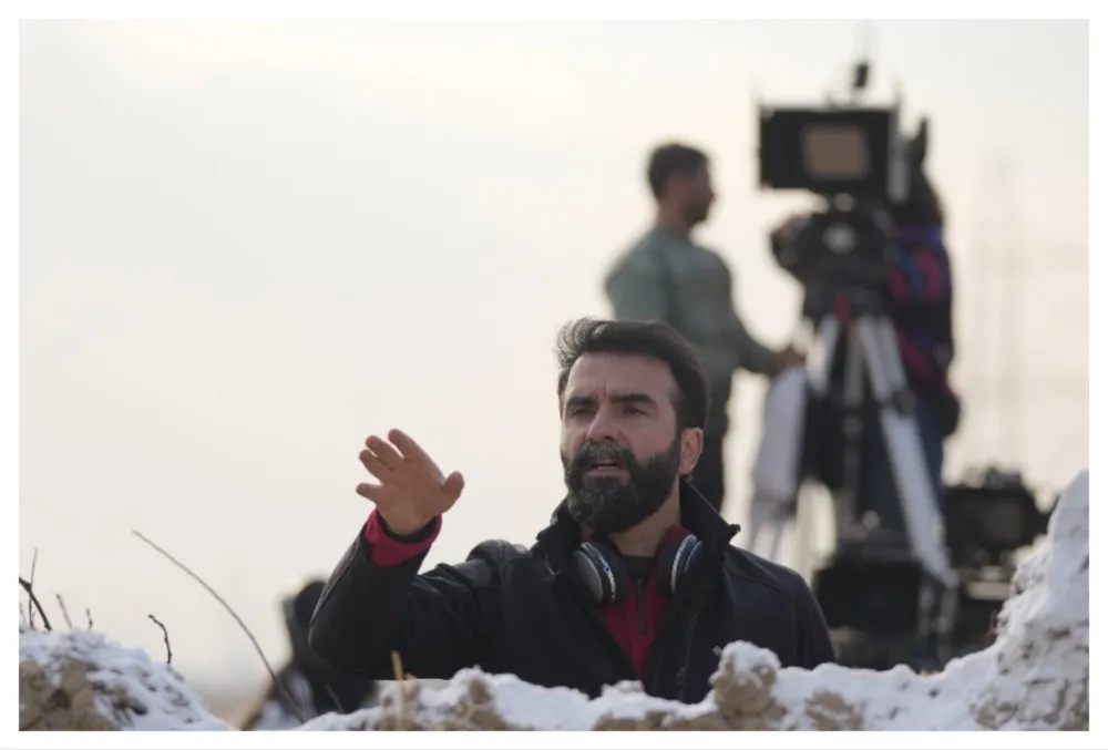Iranian film director Mohsen Gharaei at the Venice Film Festival.