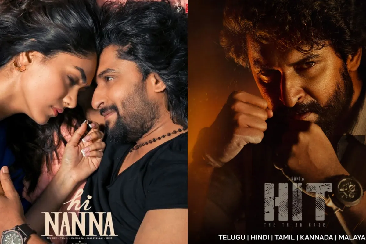 Actor Nani smiling, looking forward to the release of his new movie 'The Paradise'.