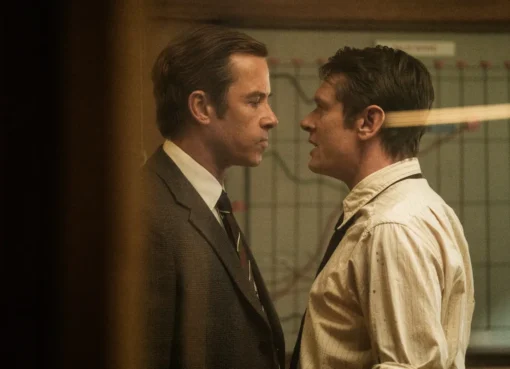 Promotional image for the movie 'Ink,' possibly showing a stark visual style or character related to Rupert Murdoch.