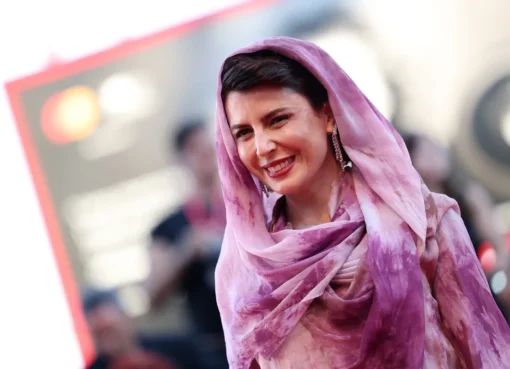 Leila Hatami, star of the upcoming film 'A Time In Eternity', looking at the camera with a gentle expression.