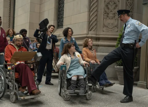 Trailer screenshot from 'Being Heumann' showing Ruth Wilson.