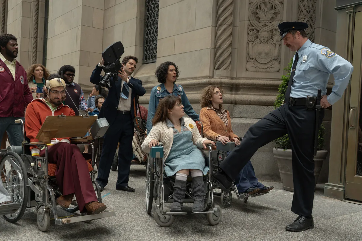 Trailer screenshot from 'Being Heumann' showing Ruth Wilson.