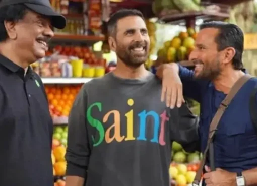 Akshay Kumar and Saif Ali Khan in a scene from their movie 'Haiwaan'.