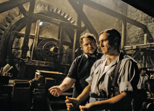 Book covers for Guillermo del Toro's Pan's Labyrinth 20th Anniversary Edition and The Complete Screenplay, featuring fantastical designs.