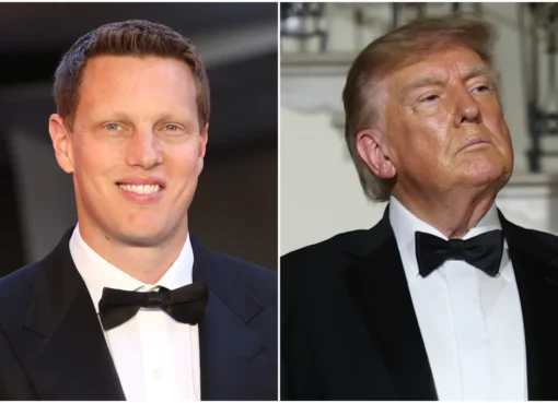 David Ellison attending a formal White House dinner.