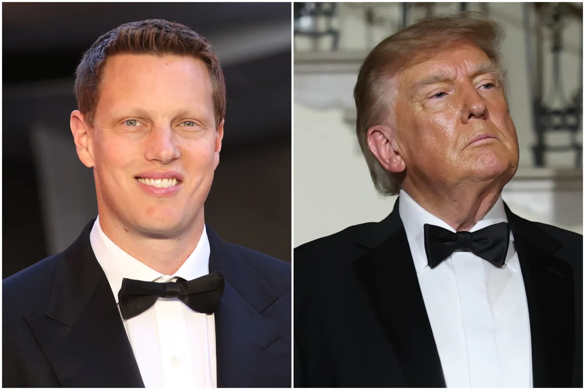 David Ellison attending a formal White House dinner.