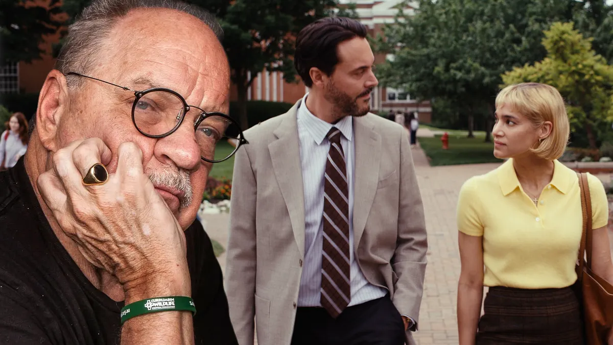 Paul Schrader looking thoughtful, perhaps in a film scene