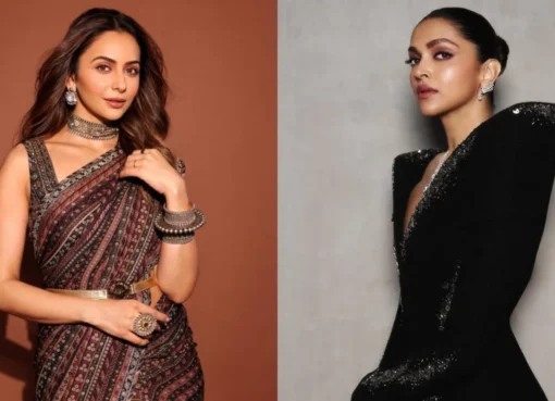 Collage of Rakul Preet Singh and Deepika Padukone.