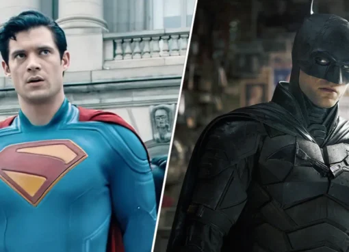 Robert Pattinson as Batman looking serious