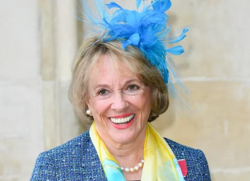 A portrait of Dame Esther Rantzen smiling.