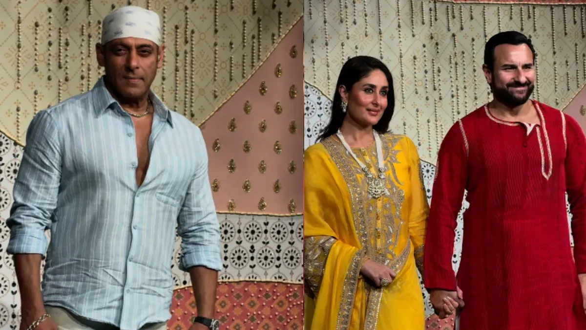 Salman Khan and Kareena Kapoor Khan arriving at the Ambani residence for Ganesh Chaturthi