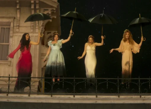 Sandra Bullock and Nicole Kidman acting together in a scene from Practical Magic 2