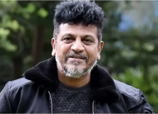Shiva Rajkumar making a clarifying statement with a sincere expression.