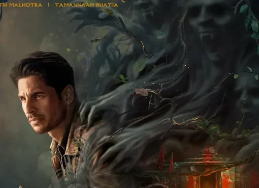 A vibrant movie poster for 'The Vvaan' showing Sidharth Malhotra and Tamannaah Bhatia.