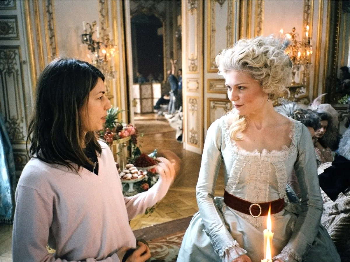 Eleanor Coppola behind the scenes, filming her daughter Sofia Coppola.