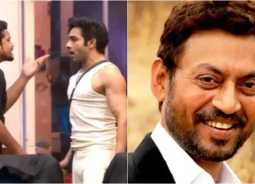 Aman Gandhi and Aasif Khan looking tense inside the Bigg Boss house with other contestants.