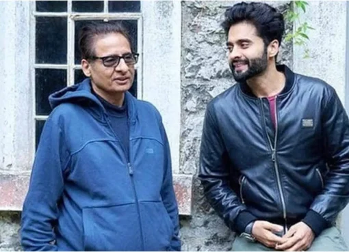 A photo of Vashu Bhagnani looking serious.