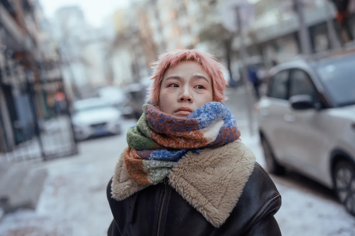 Promotional image for the film 'Big Little Things' likely featuring characters in a snowy Harbin setting.