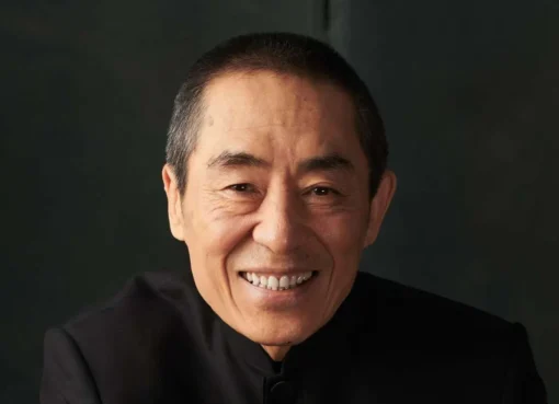 A portrait of director Zhang Yimou looking thoughtful