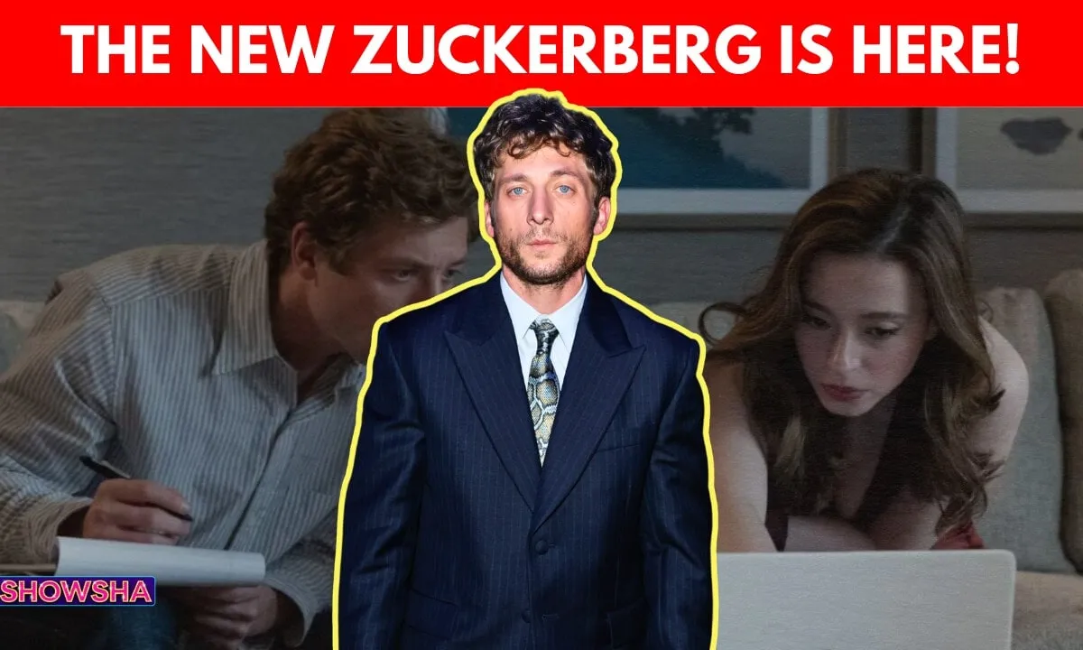 Jeremy Strong as Mark Zuckerberg in 'The Social Reckoning' with Aaron Sorkin.