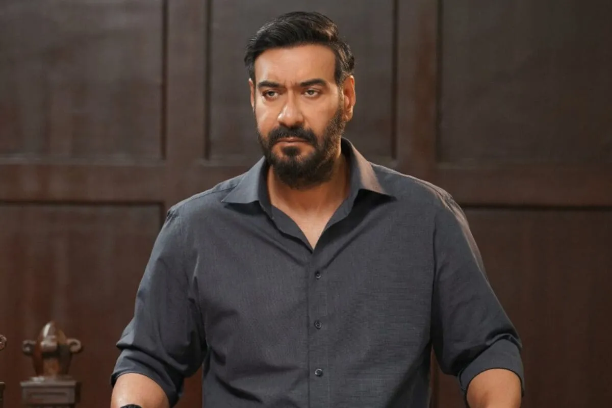 Ajay Devgn looking calm after his team issued a statement about a property in Juhu.