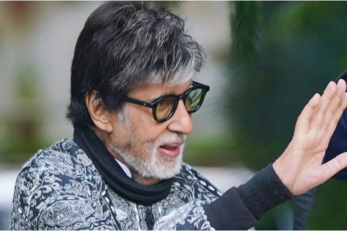 Amitabh Bachchan looking thoughtful in a close-up shot