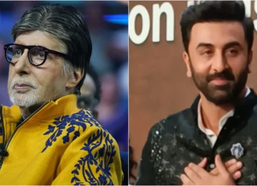 Collage of Amitabh Bachchan and Ranbir Kapoor.