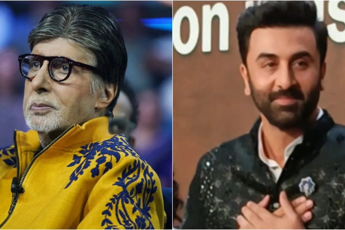 Collage of Amitabh Bachchan and Ranbir Kapoor.