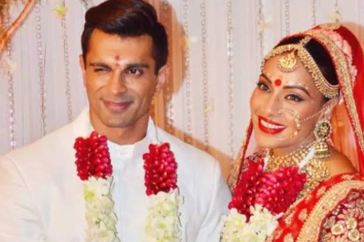 Bipasha Basu and Karan Singh Grover smiling together.