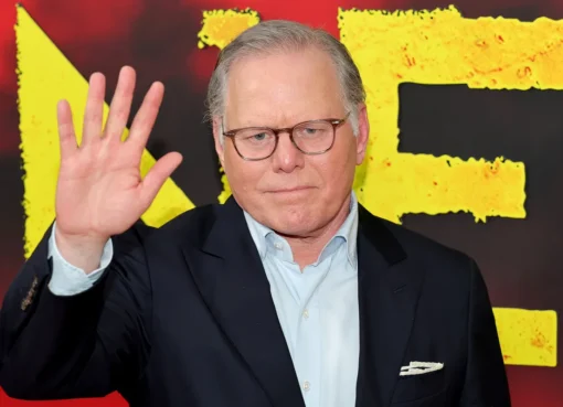 David Zaslav, CEO of Warner Bros. Discovery, looking serious during a video message.