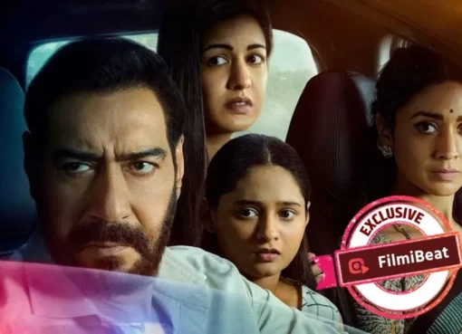 Ajay Devgn looking intense in Drishyam 3 poster.