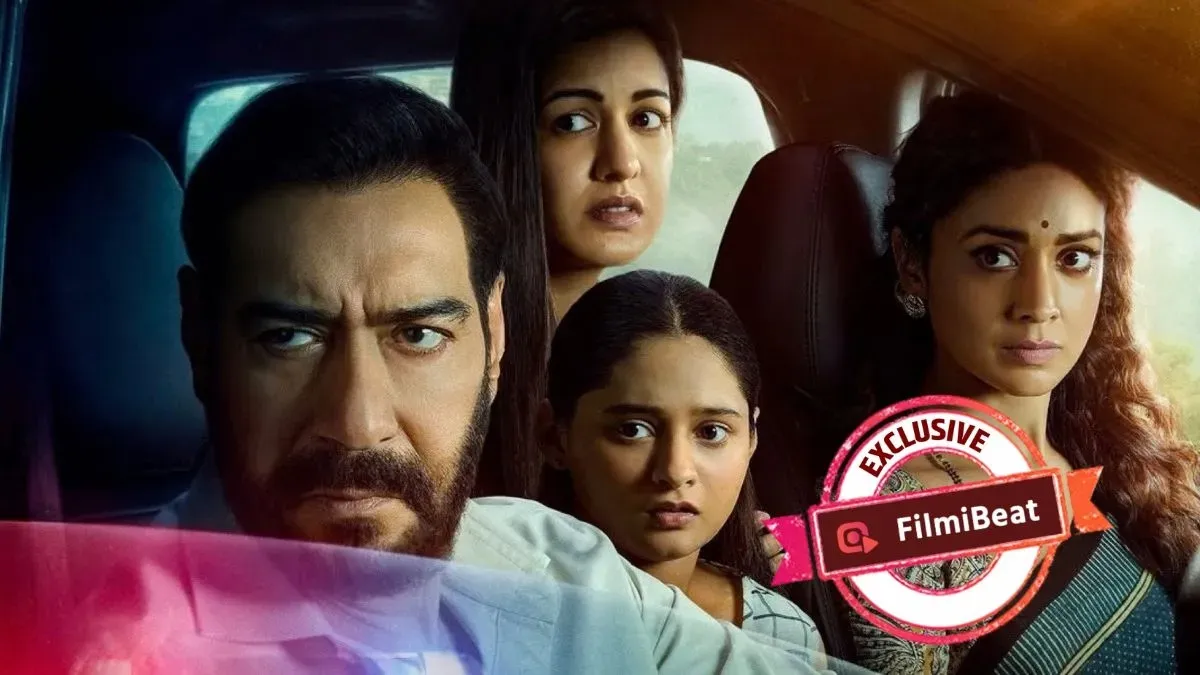 Ajay Devgn looking intense in Drishyam 3 poster.